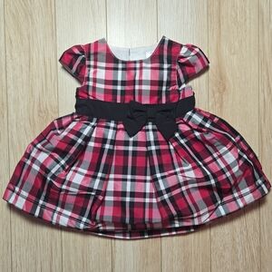 Carter's Pink and Black Plaid Formal Dress